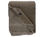 SCHÖNER WOHNEN-Kollektion Wohndecke »TEDDY« in Taupe, gefaltet, zeigt flauschige und glatte Seiten.