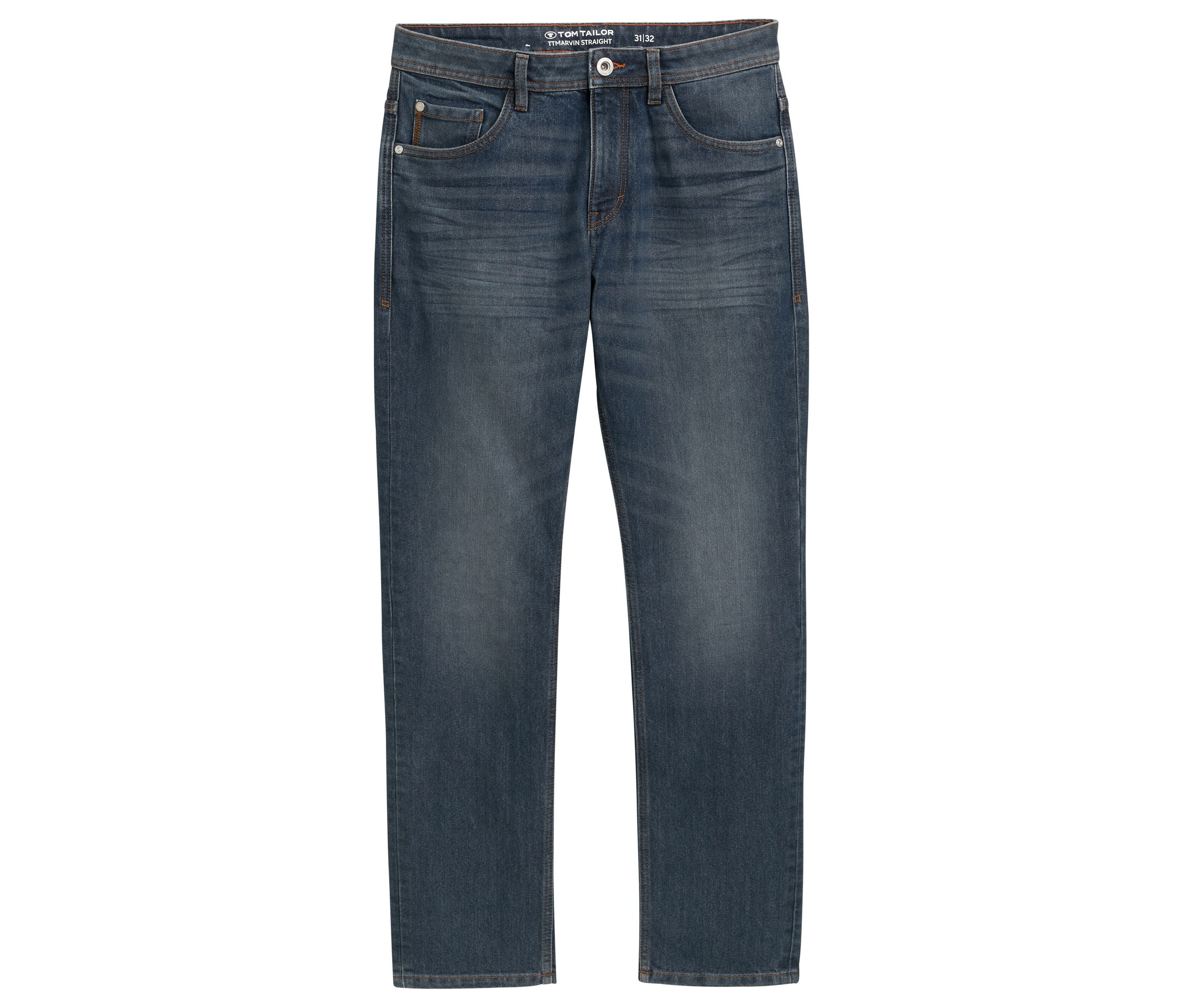 TT Marvin Straight Jeans mit Stretch - Herren - Gr. 32/34 - grau - grau