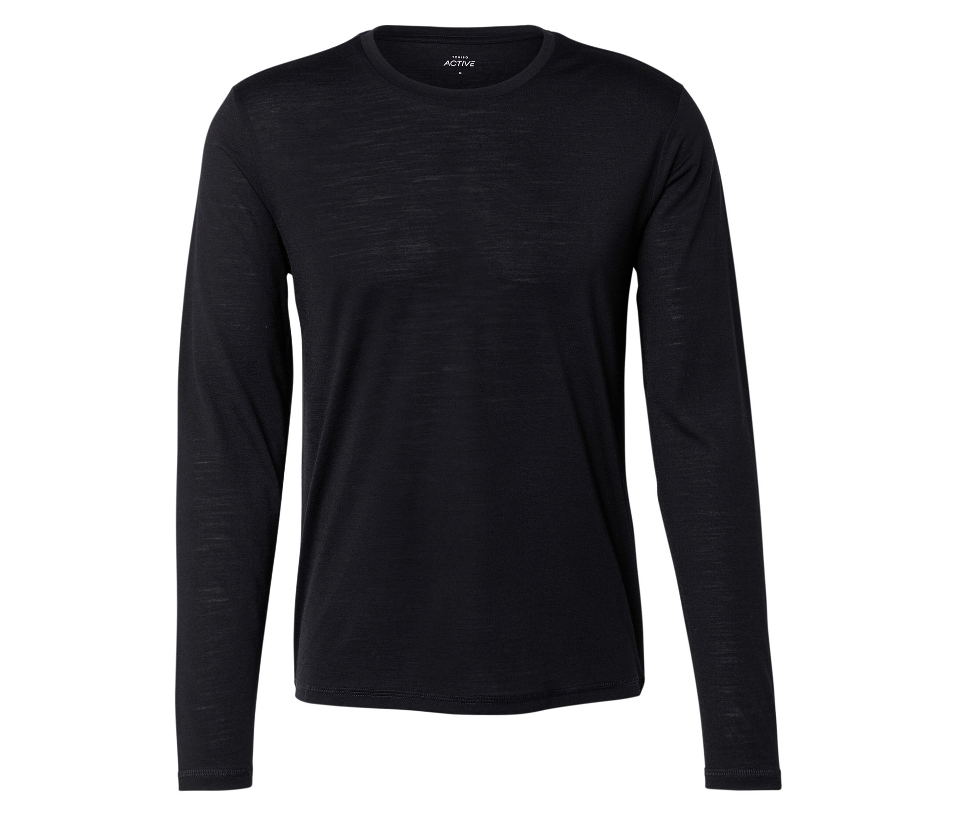 Funktionsshirt mit Merinowolle - Herren - Gr. XXL - schwarz - schwarz
