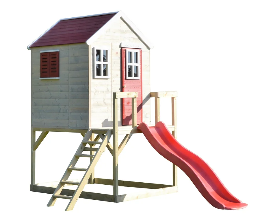 Wendi-Toys-Kinderspielhaus »Tiger« mit Rutsche und Leiter.