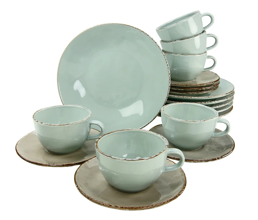 geschirr set creatable Tafelservice Steingut 4 Personen online kaufen ➤ Möbelix Farbe:Sandgold main image 1