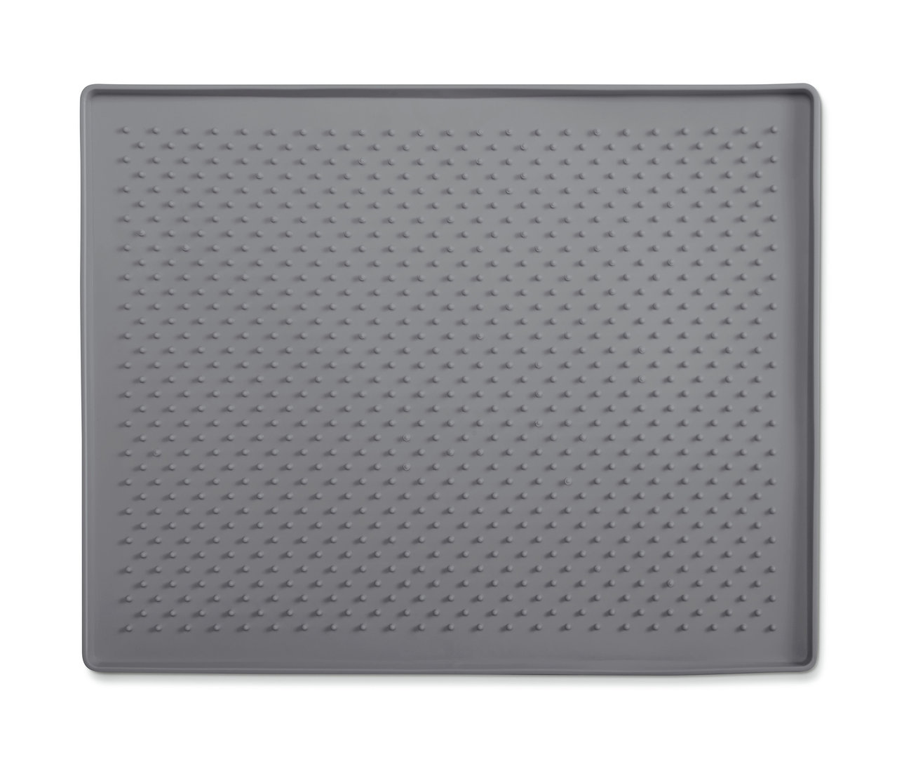 Eine graue Schuhabtropfmatte.