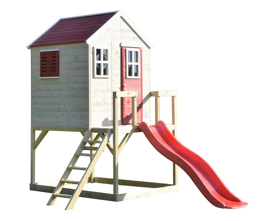 Wendi-Toys-Kinderspielhaus »Tiger« mit Rutsche und Leiter.