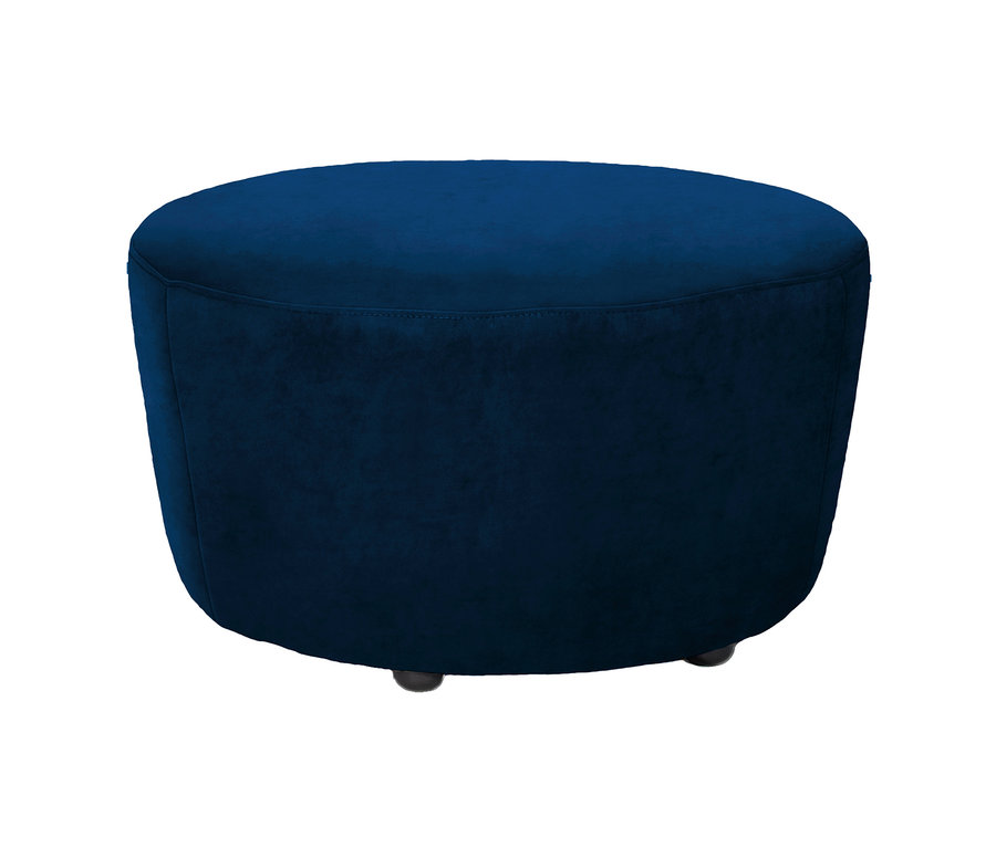 Kleiner, stahlblauer Sitzpouf »Randy« von ADA trendline.