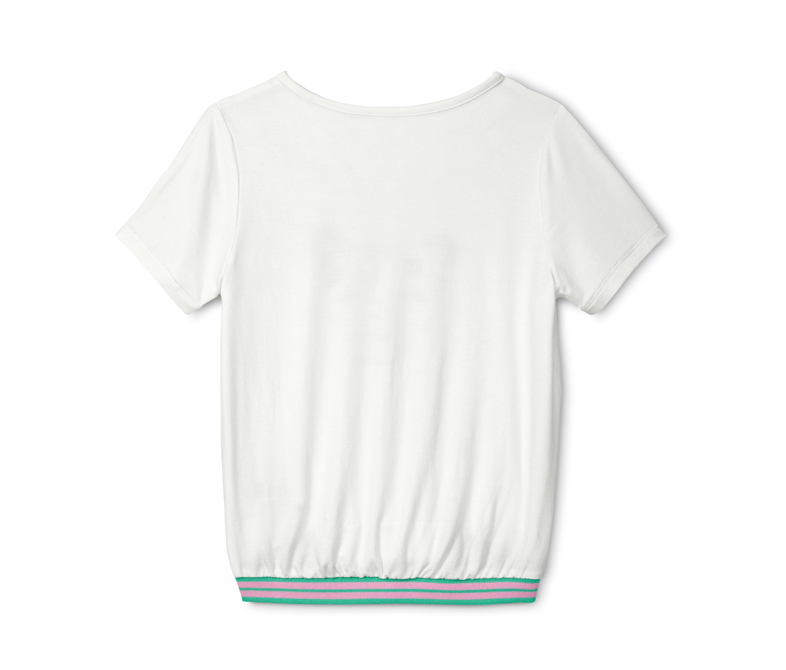 Thumbnail - Tchibo - T-Shirt in Schlupfform - Mädchen - Gr. 98/104 - beige/print