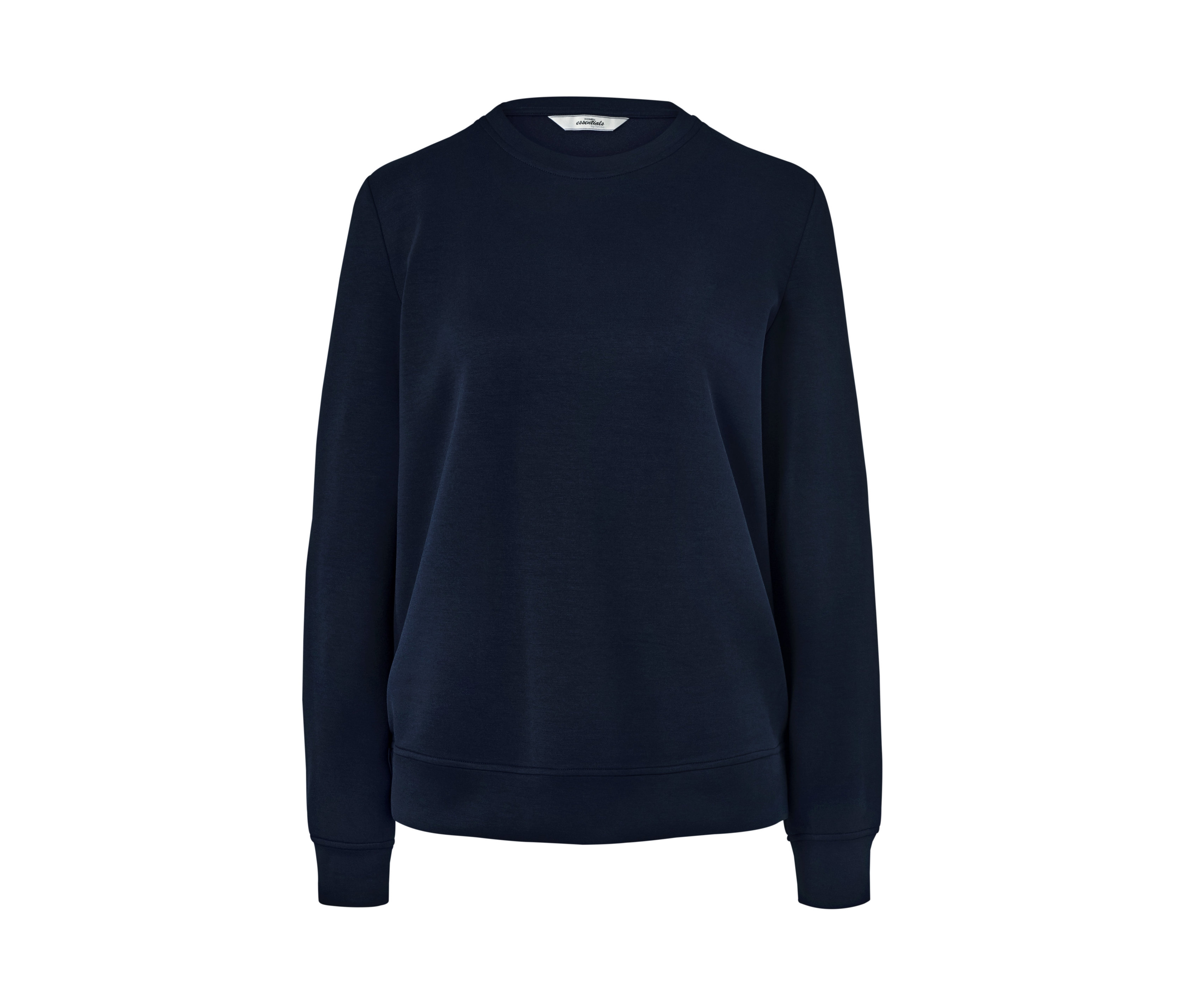 Marineblaues Sweatshirt.