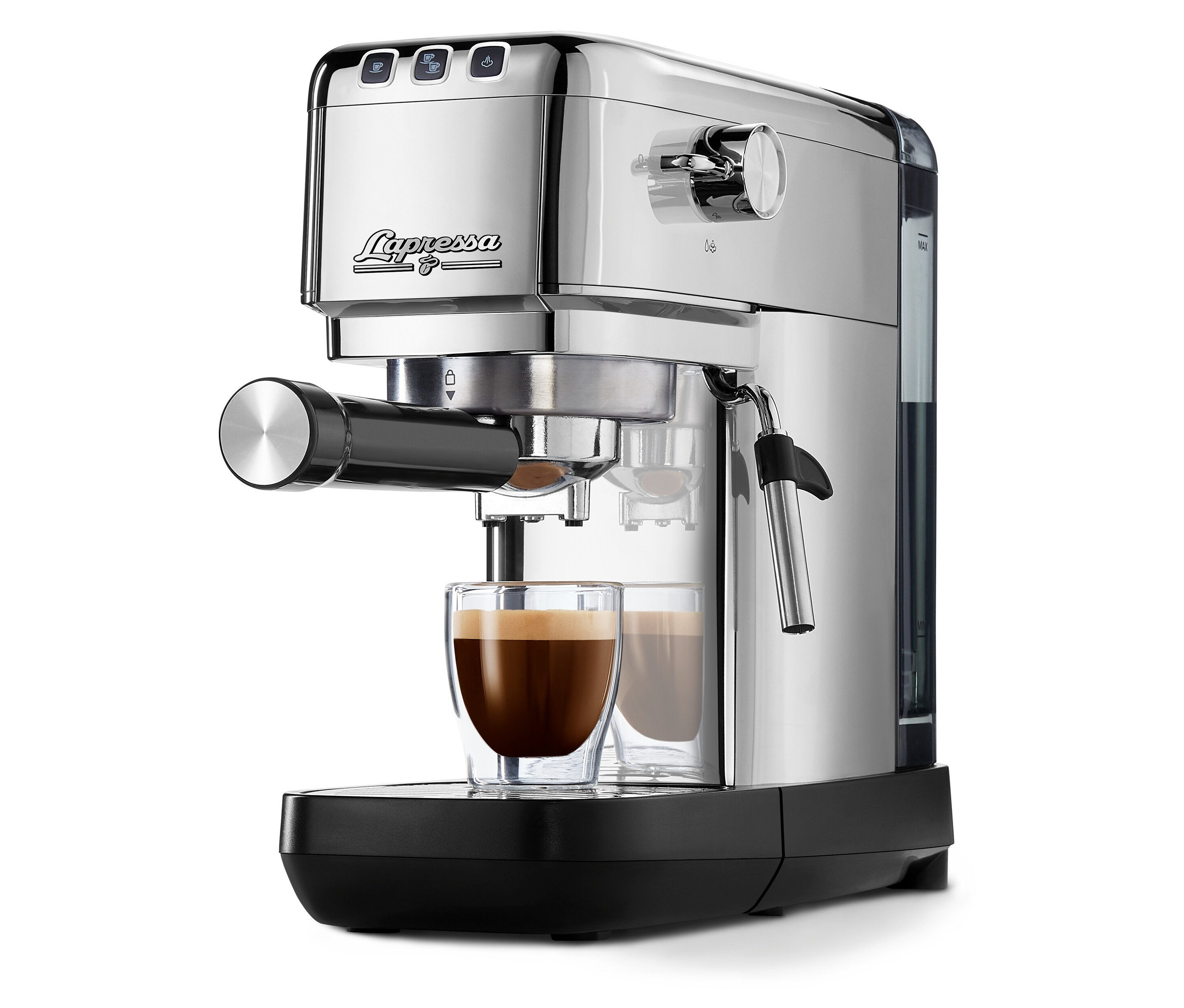 Tchibo - »Lapressa« Siebträgermaschine - silber