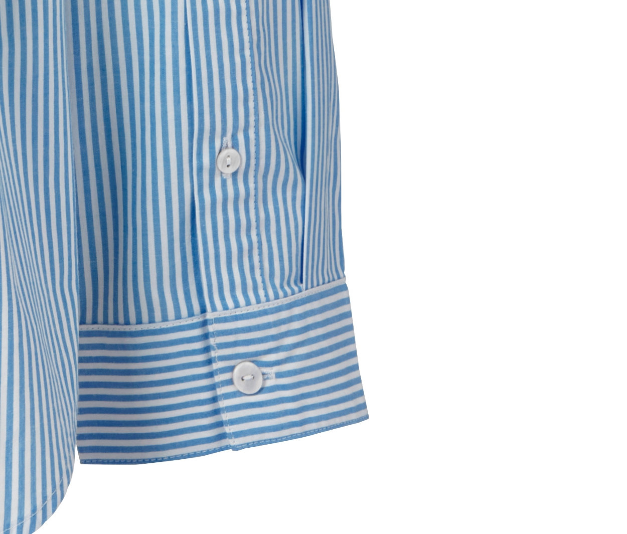 Thumbnail - Tchibo - Popeline-Bluse - Damen - Gr. 44 - weiß/gestreift