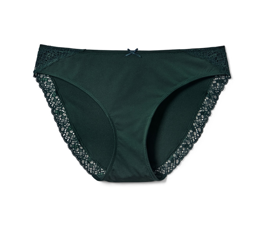 Dunkelgrüne Jazzpants mit Spitze, 2 Stk.