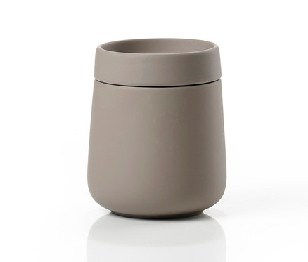 Graue ZONE DENMARK Aufbewahrungsdose »Nova« auf weißem Hintergrund.