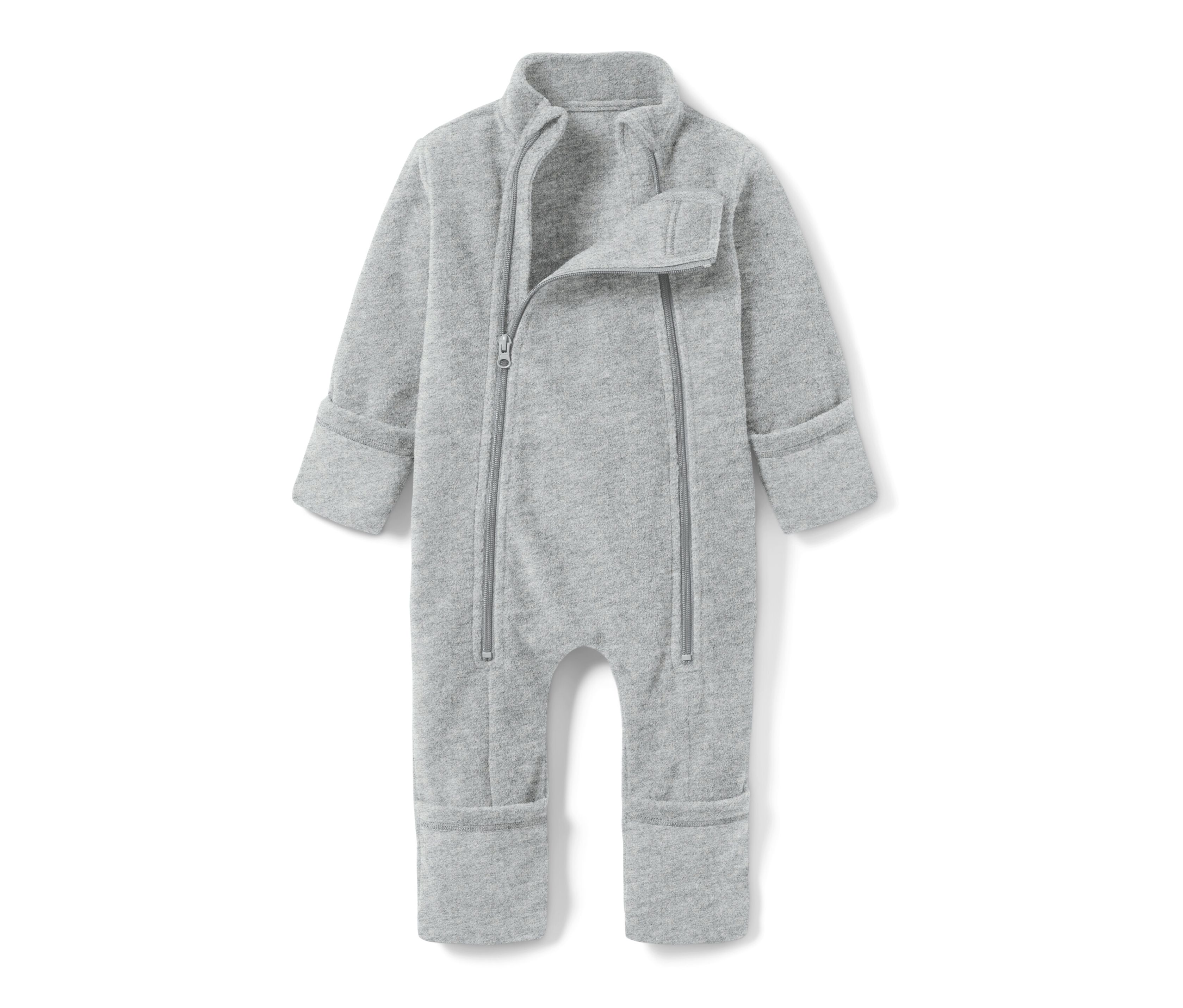 Tchibo - Baby-Fleece-Einteiler - Baby - Gr. 62/68 - grau