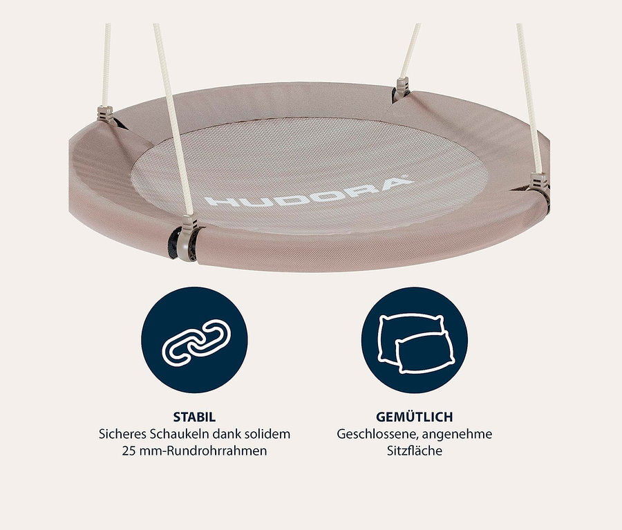 HUDORA Nestschaukel »Lounge«, beige, Ø 90 cm.
