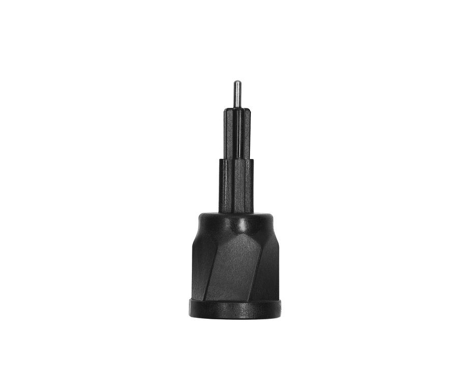 Detailaufnahme eines schwarzen KitchenAid Zerkleinerer »5KFP0719« Aufsatzes.