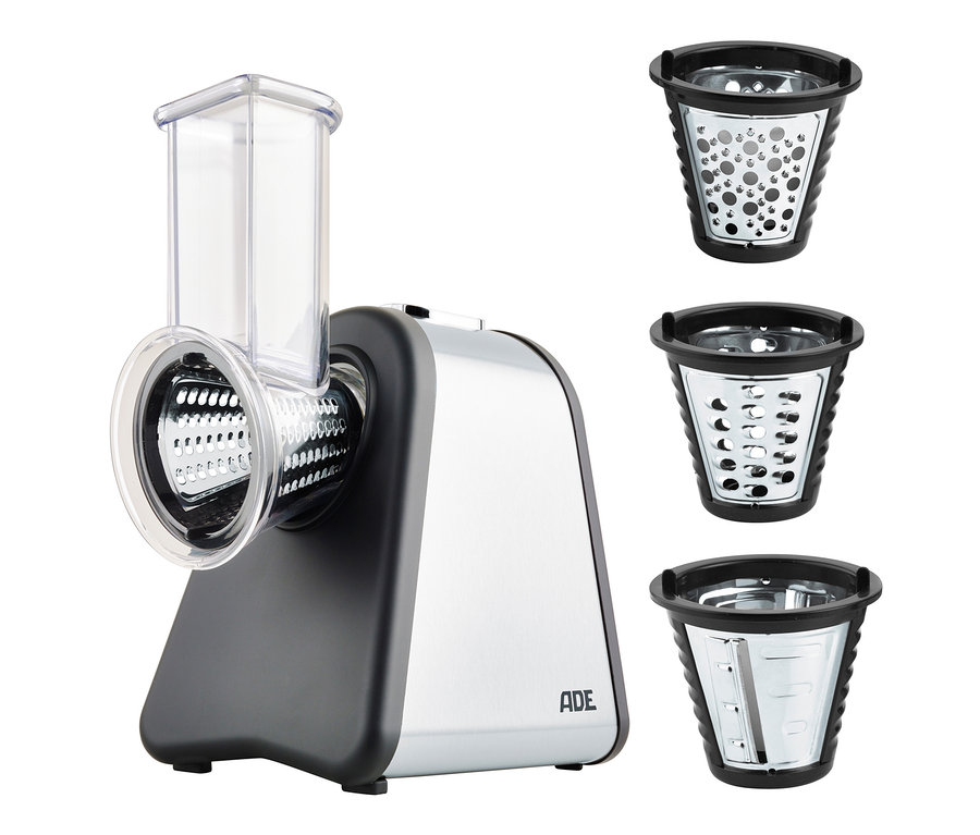Elektrische Reibe ADE »KA1802« mit drei Aufsätzen.