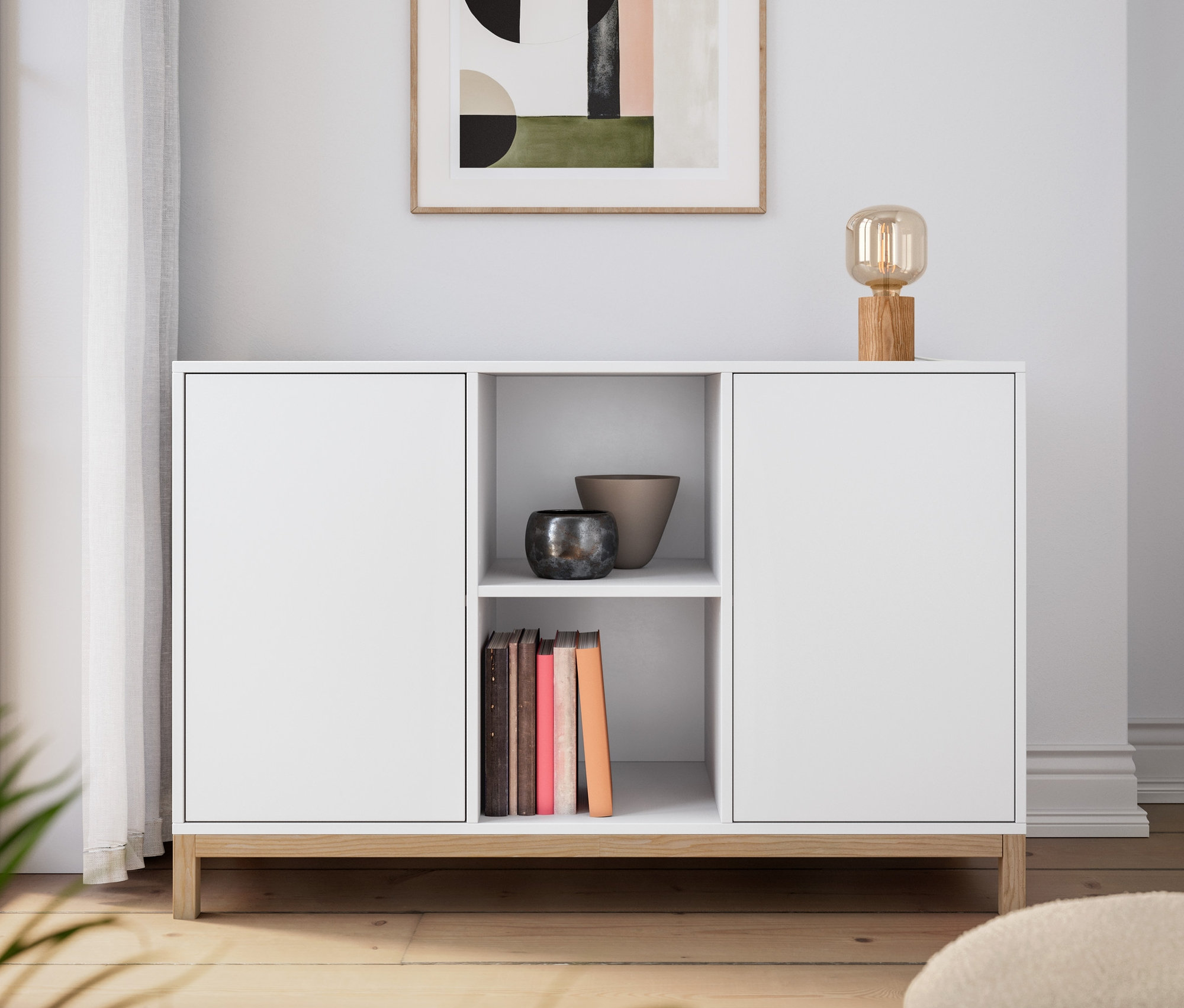 Thumbnail - Tchibo - Sideboard - 120x40,5x86cm - braun - Holz / Eichenholz