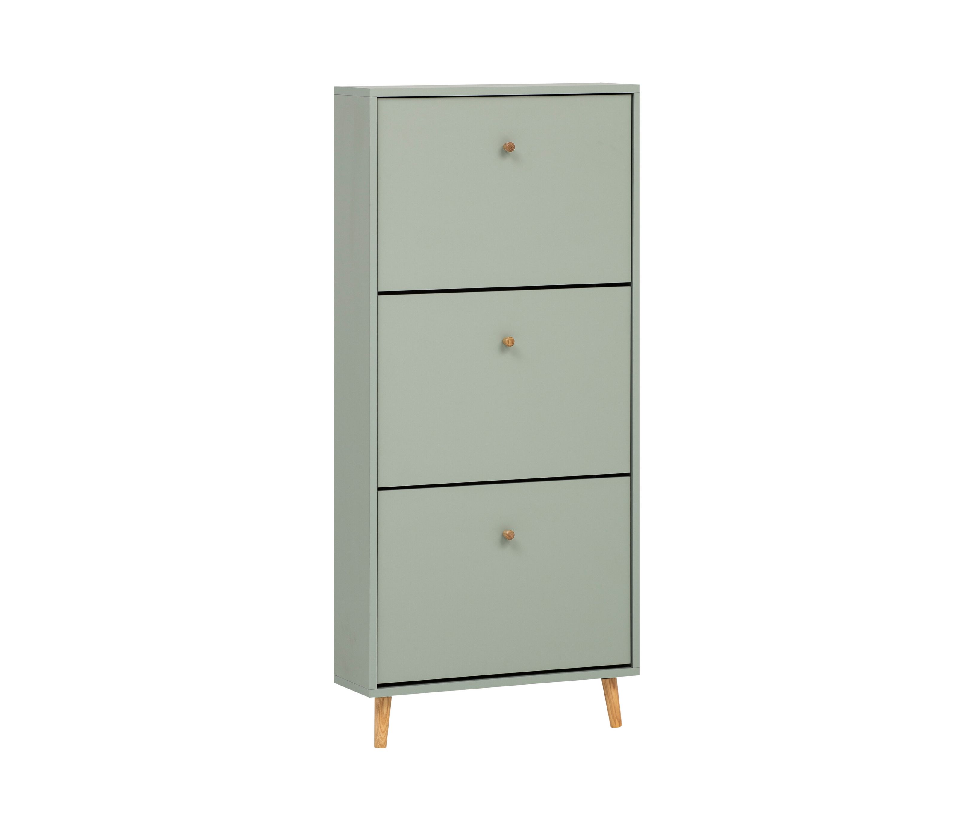 Tchibo - Schuhschrank »Bjarne« - 59,8x19x131cm - braun - Holz / Eichenholz / Metall