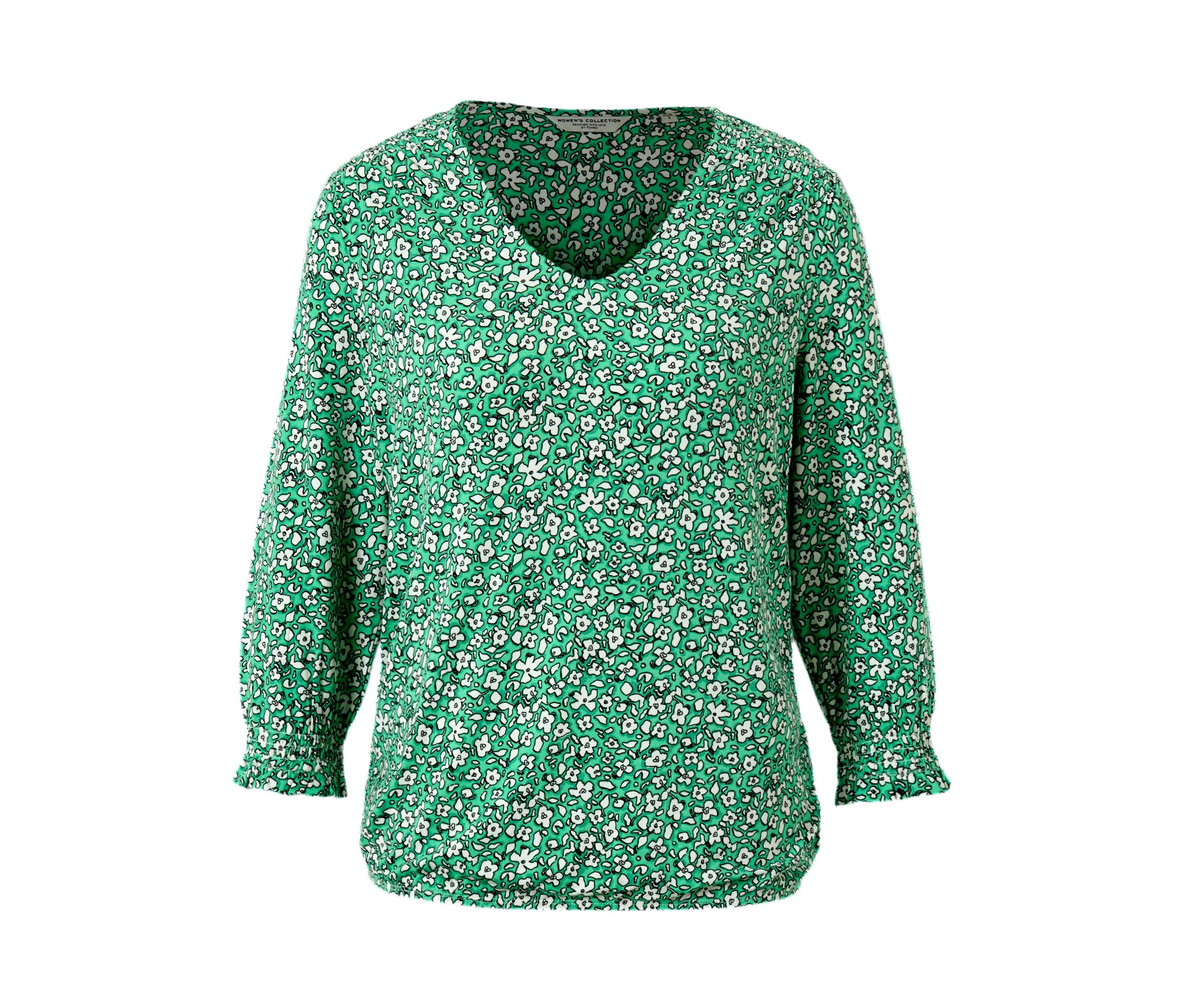 Tchibo - Bedrucktes Blusenshirt - Damen - Gr. M - creme/print