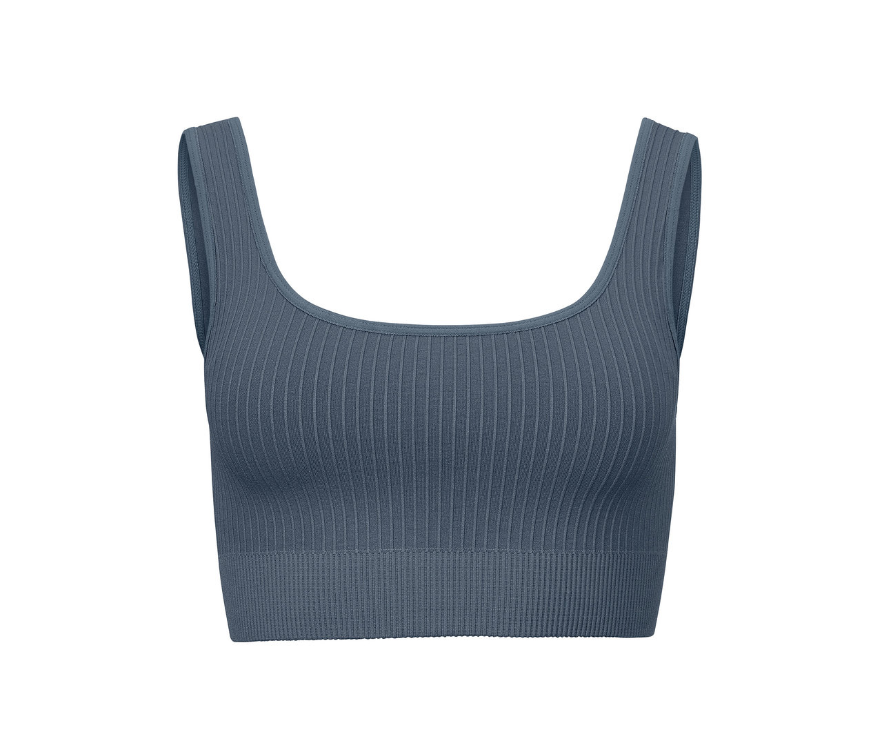 Blaues Seamless-Sport-Bustier.