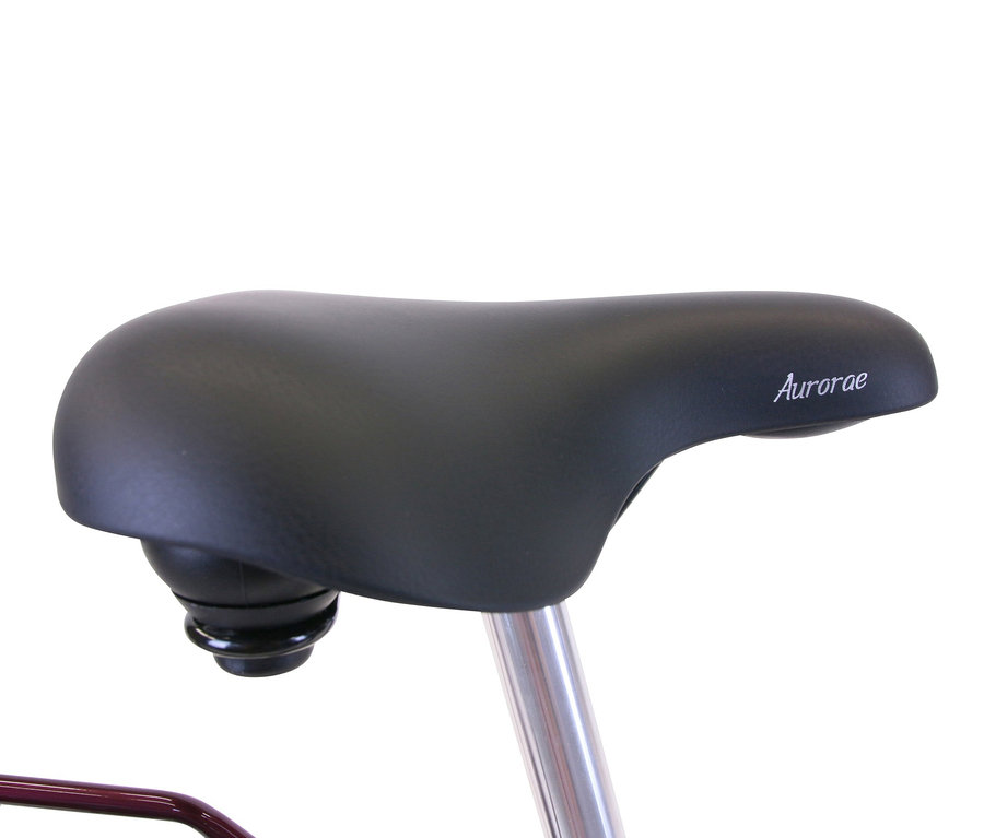 Nahaufnahme vom Sattel des HAWK Bikes Cityrad »City Classic Joy Bordeaux«.