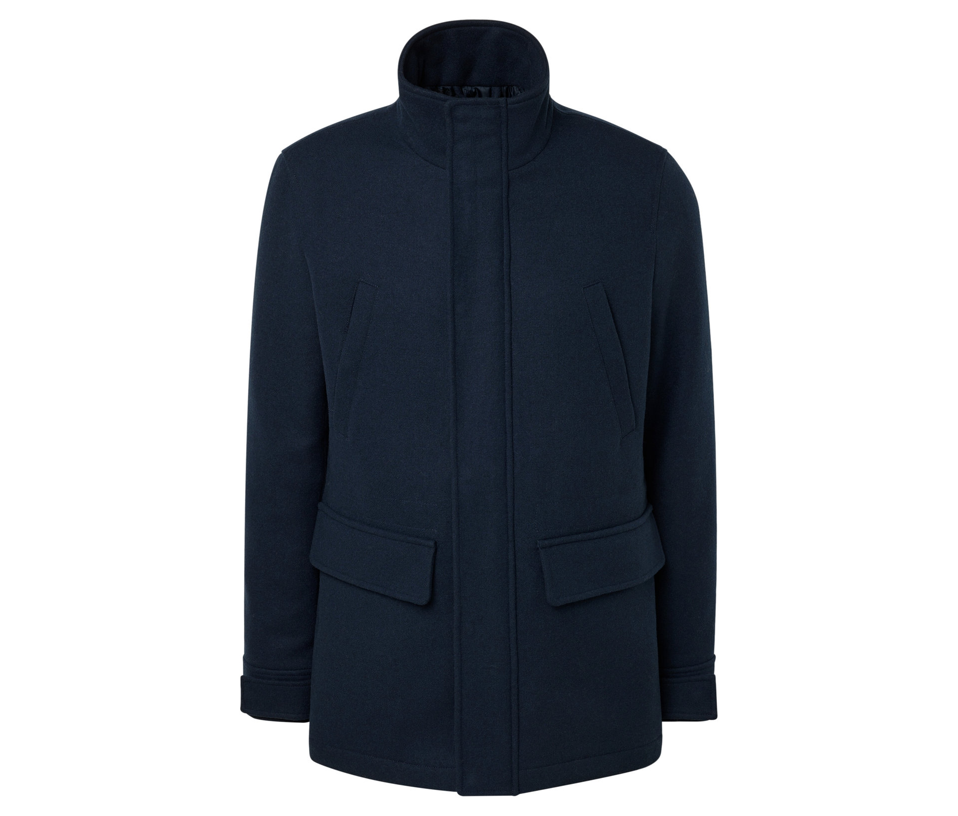 Jacke mit Wolle - Herren - Gr. L - dunkelblau - dunkelblau