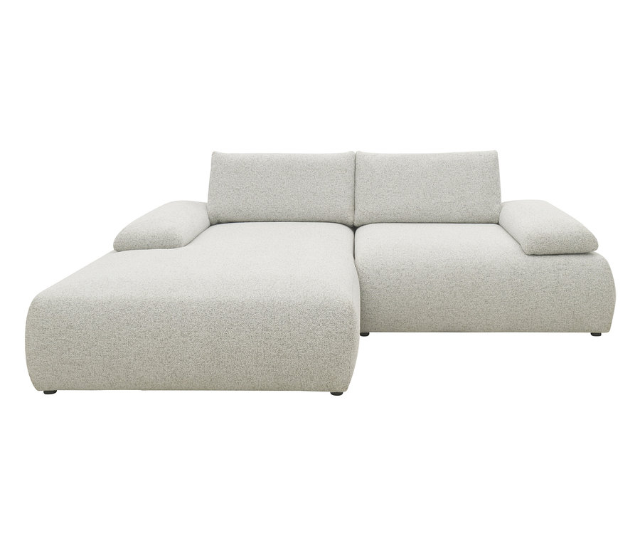 Helles DOMO Ecksofa »Bela«, links, mit Armlehne und Staufach.