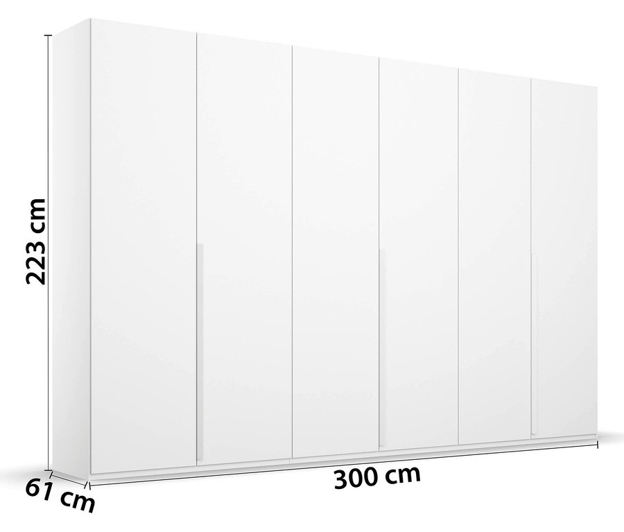 Weißer, 6-türiger Kleiderschrank »Purisma« von Rauch.