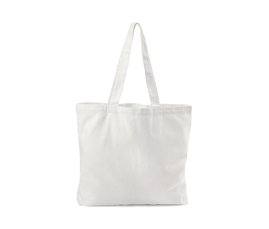 Ein weißer Canvas-Shopper.