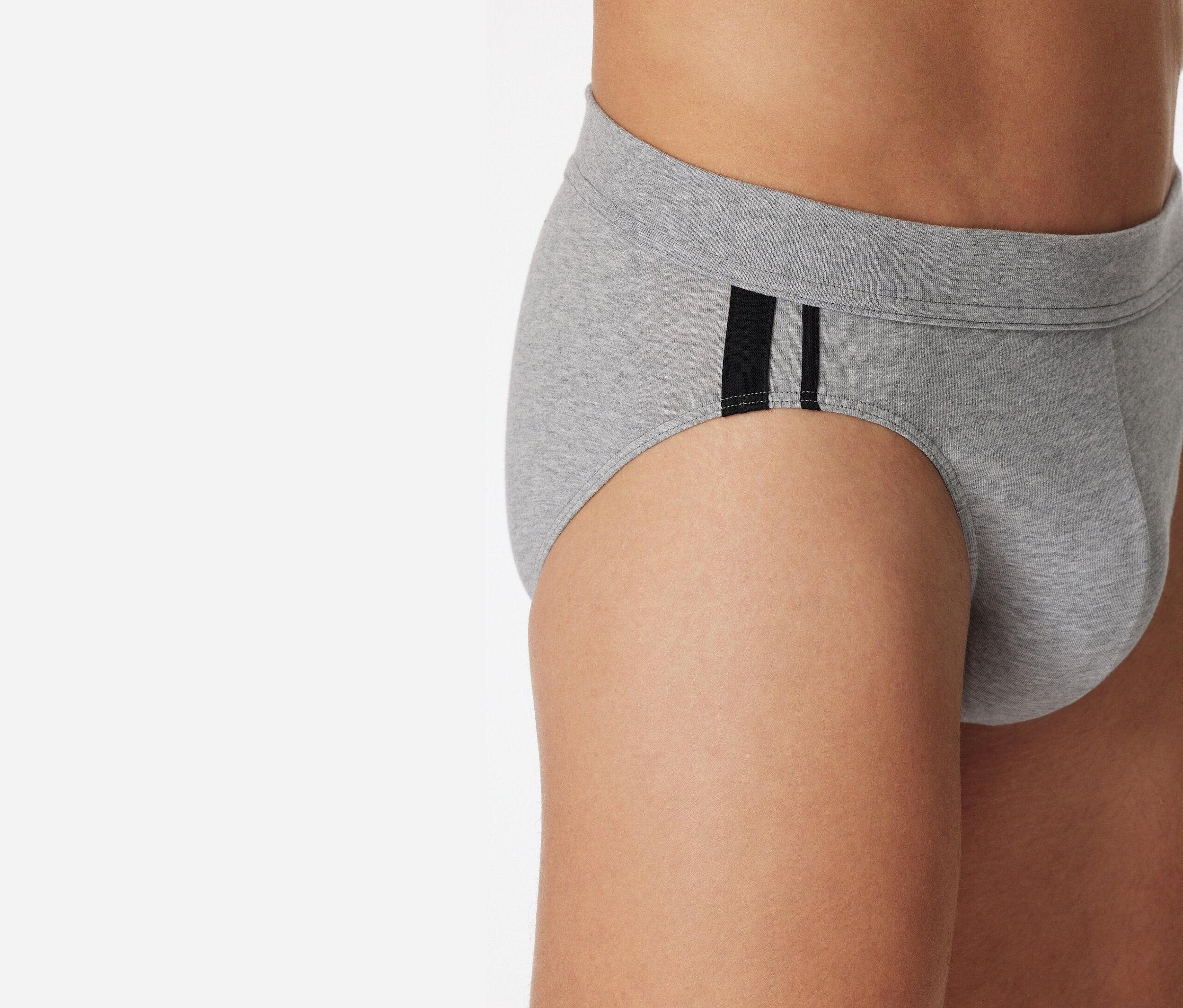 Thumbnail - 3 Schiesser Slips - Herren - Gr. Xxl/8 - grau