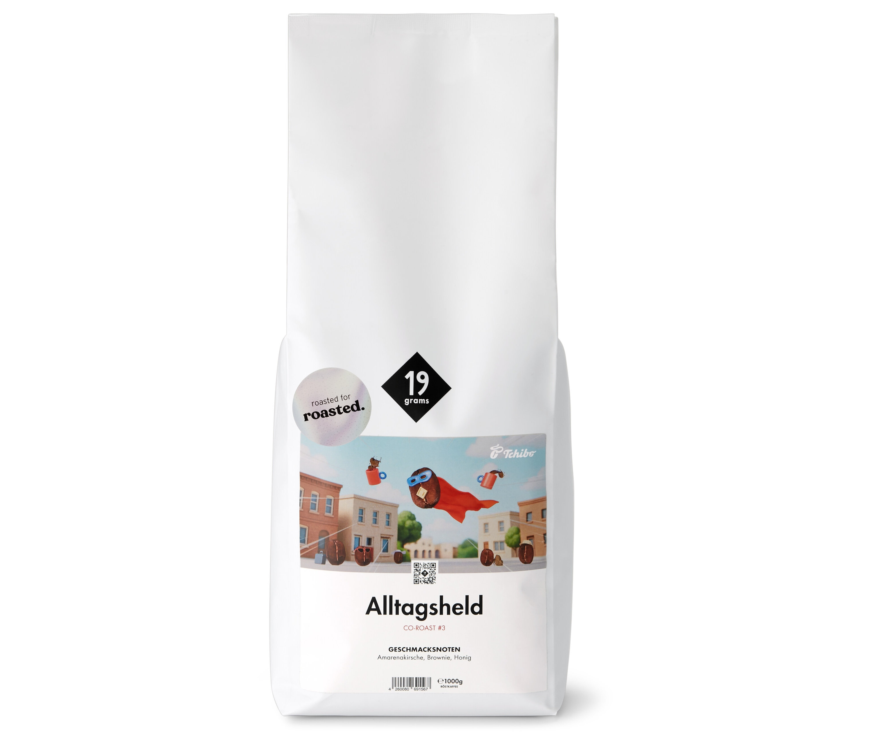 19grams x roasted. - Alltagsheld Co-Roast #3 Omni-Roast - 1 kg Ganze Bohne - Intensität: 5/6