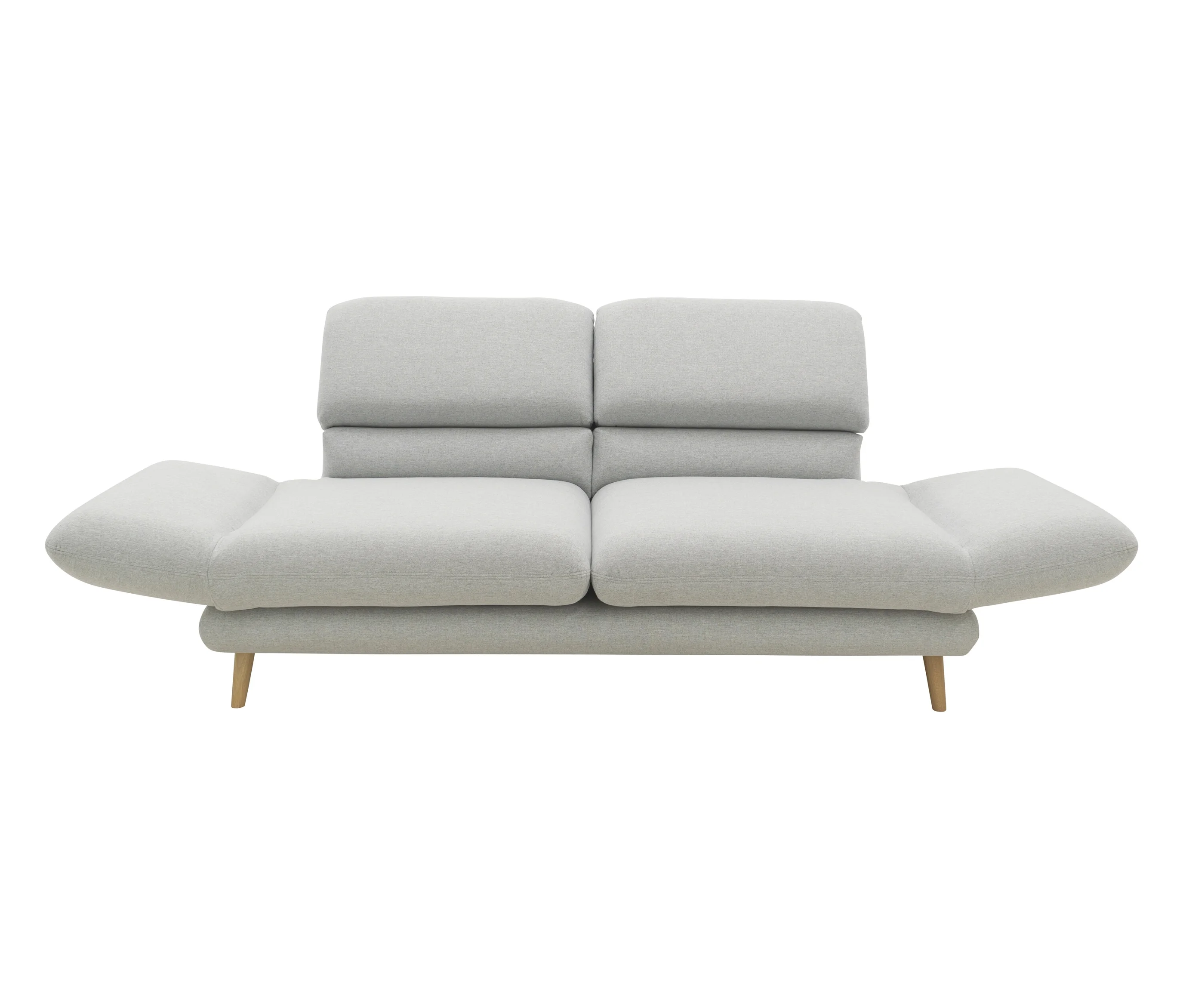 Domo 2-Sitzer »Malaga« - 180x98x92cm - silber -