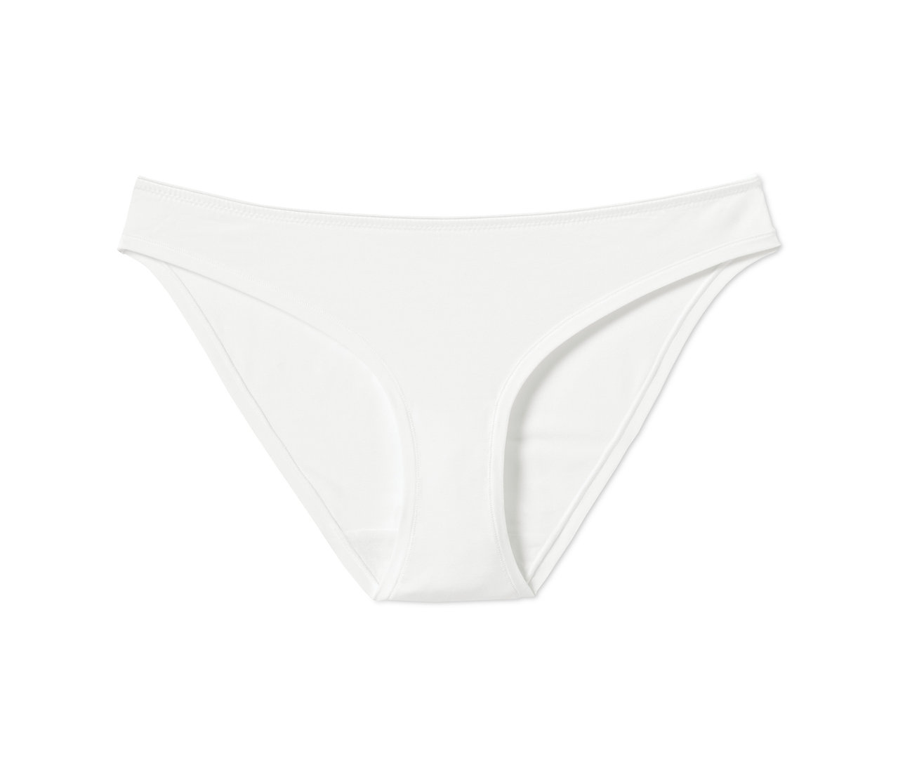 Weisse 3 Slips auf weissem Hintergrund.
