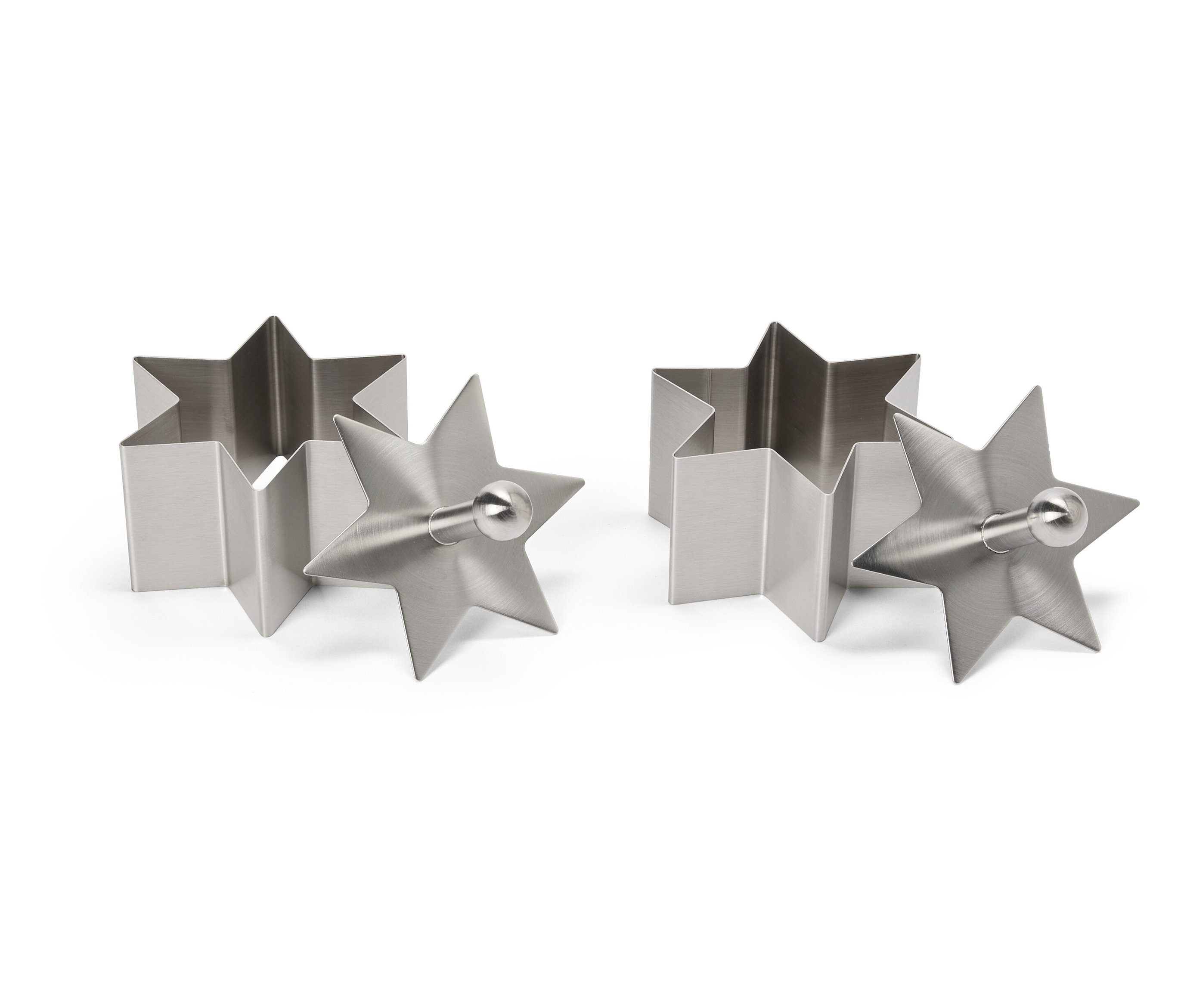 Tchibo - 2 Vorspeisen- und Dessertformen - silber