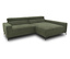 DOMO collection Sofa, grün rechts.