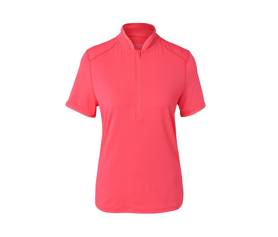 Pinkes Kurzarm-Rad-Shirt.