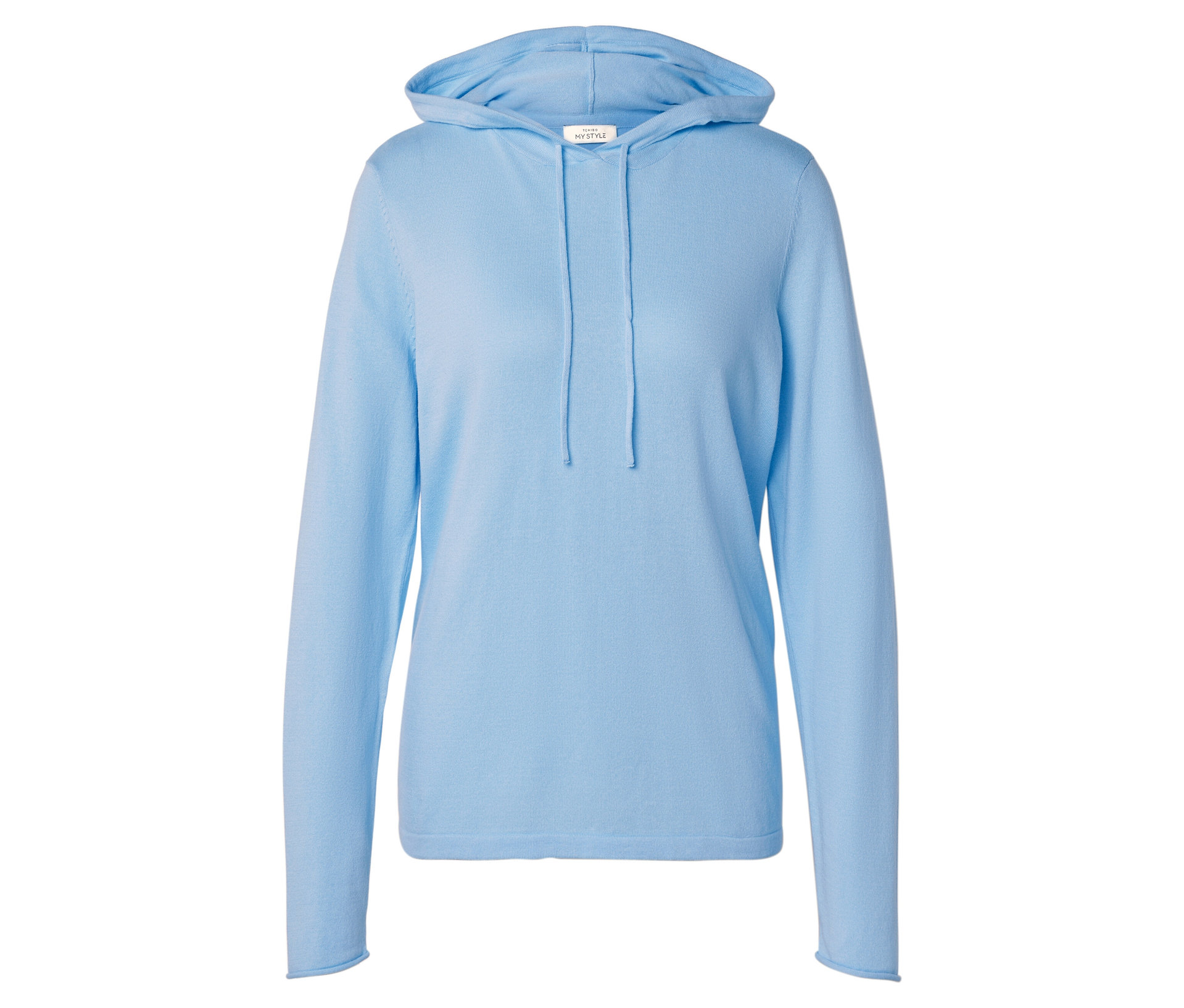 Strick-Hoodie - Damen - Gr. XXL - hellblau - hellblau