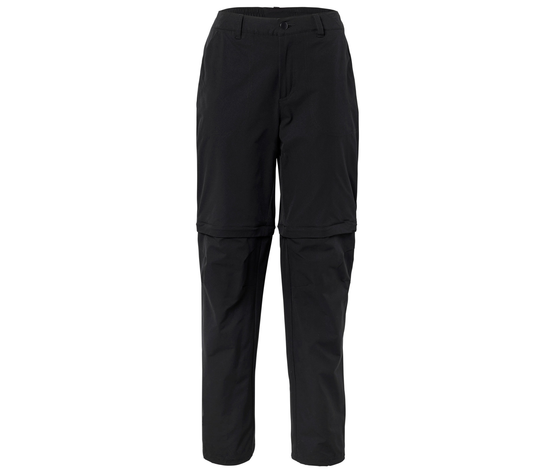 In-1-Outdoor-Funktionshose - Damen - Gr. 46 - schwarz - schwarz