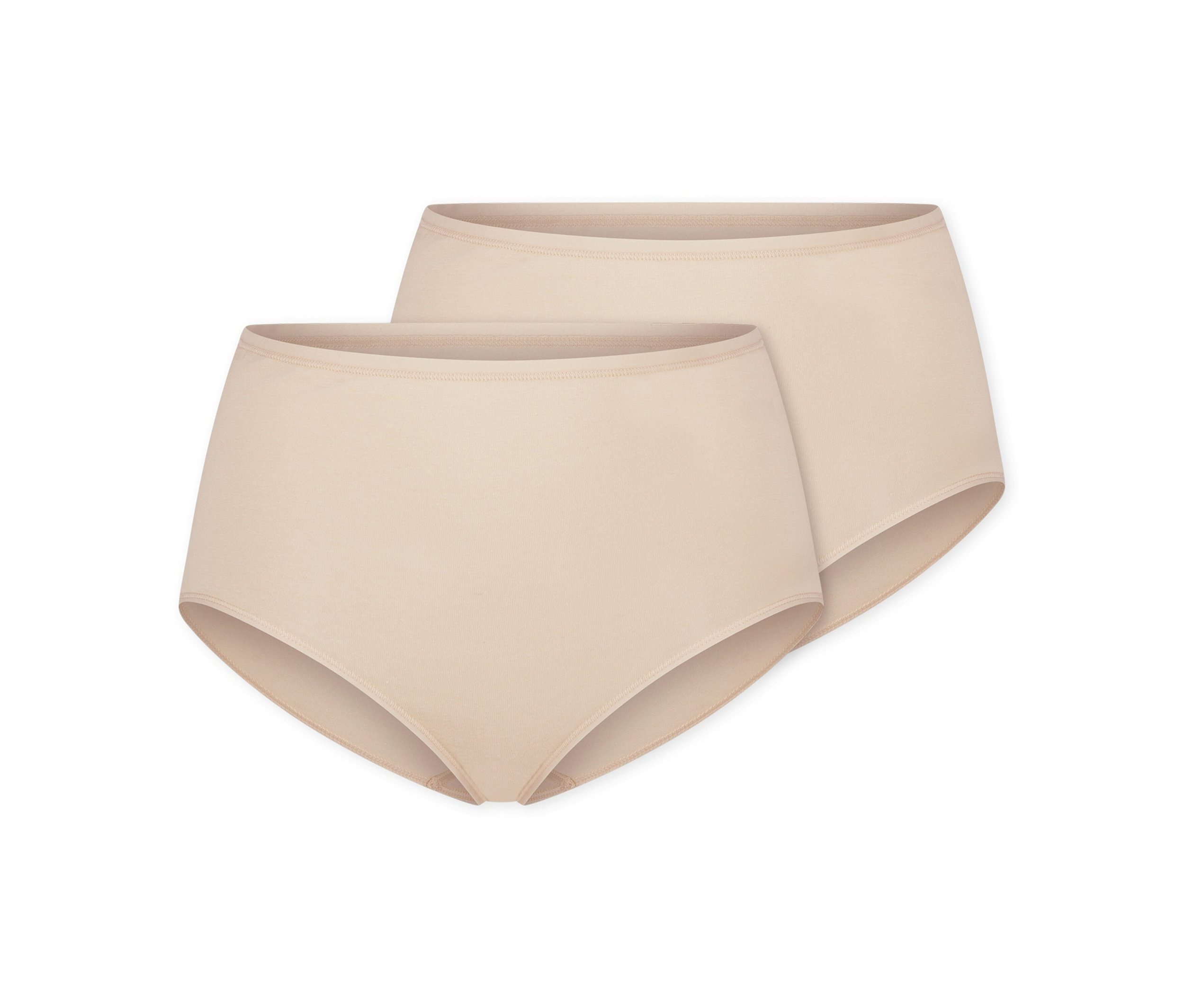 2 Schiesser Maxislips - Damen - Gr. 40 - braun