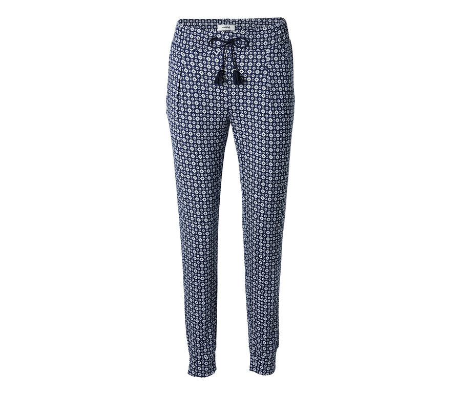 Eine Jerseyhose mit Alloverprint.