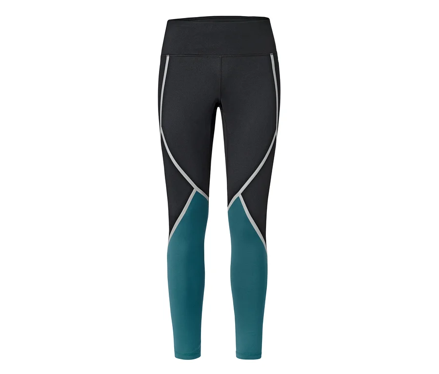 Schwarze und grüne Sporttight.