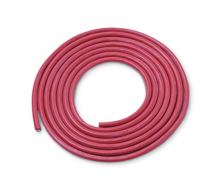 Aufgerolltes rotes Kabel