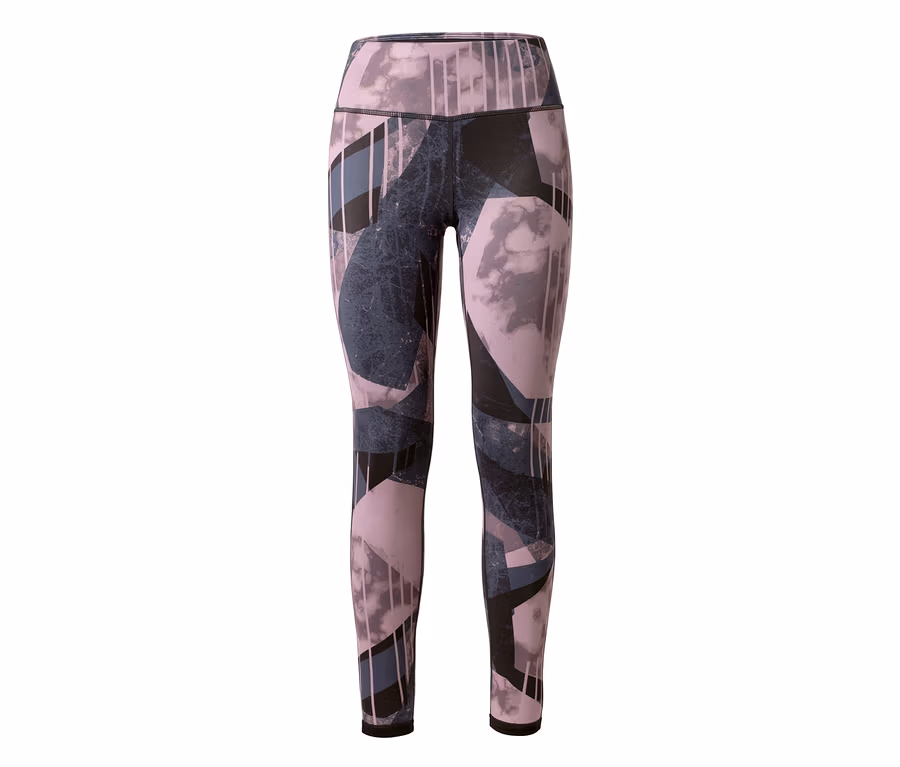 Wende-Sporttight mit abstraktem Muster.
