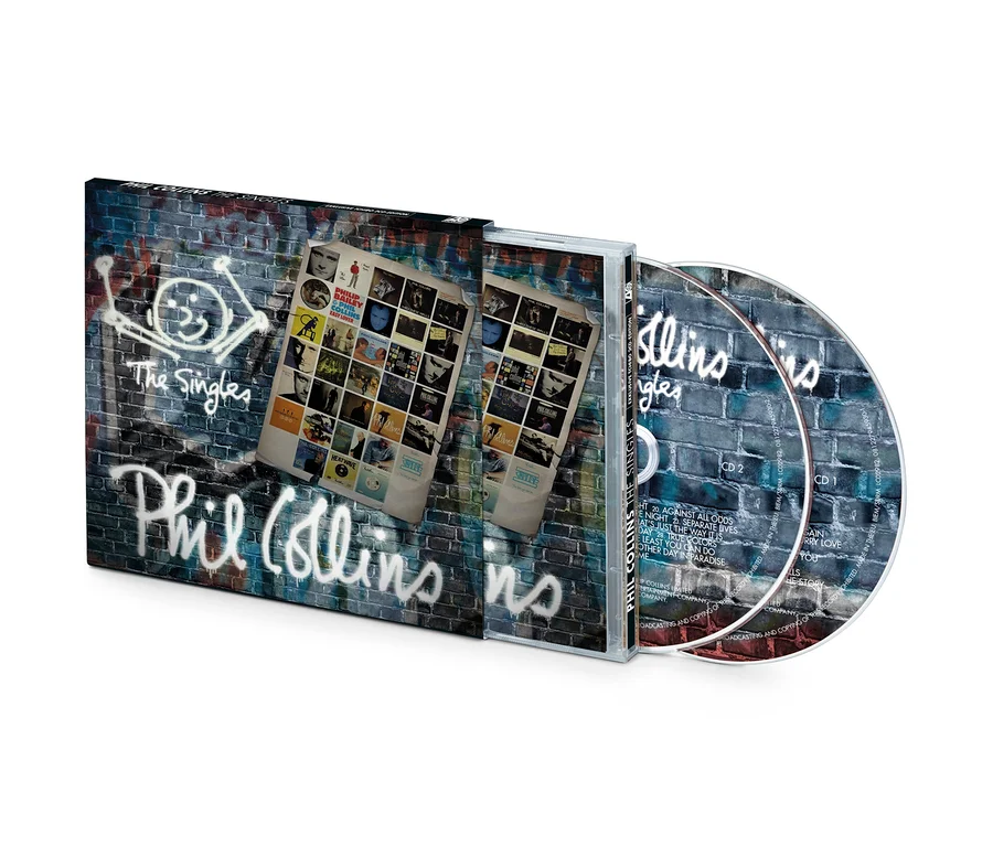CD »Phil Collins – The Singles« in Hülle und zwei Discs.