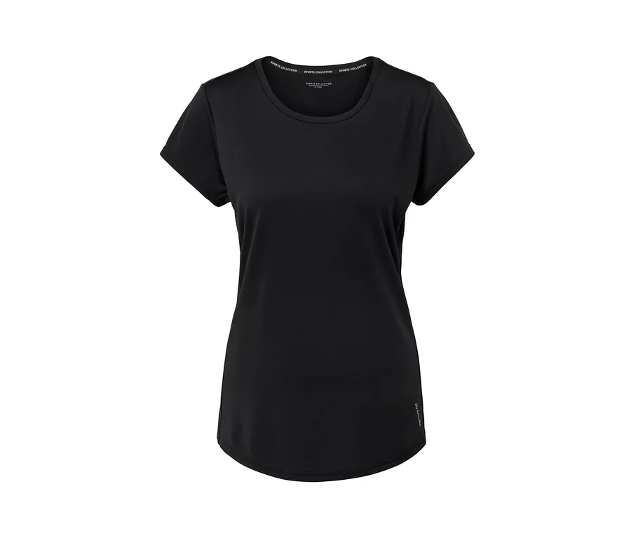 Schwarzes Sportshirt.
