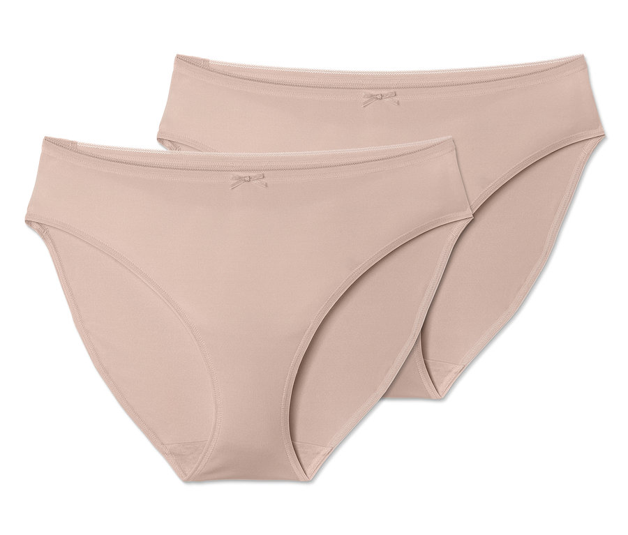 Zwei hautfarbene Slips.