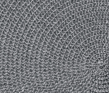 Detailaufnahme von einem grauen 4 Platzsets.