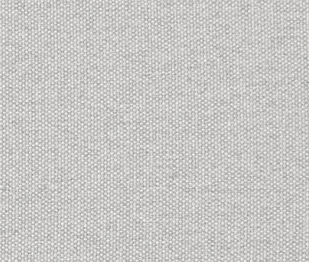 Detailaufnahme der Textur eines hellgrauen Stoffes.