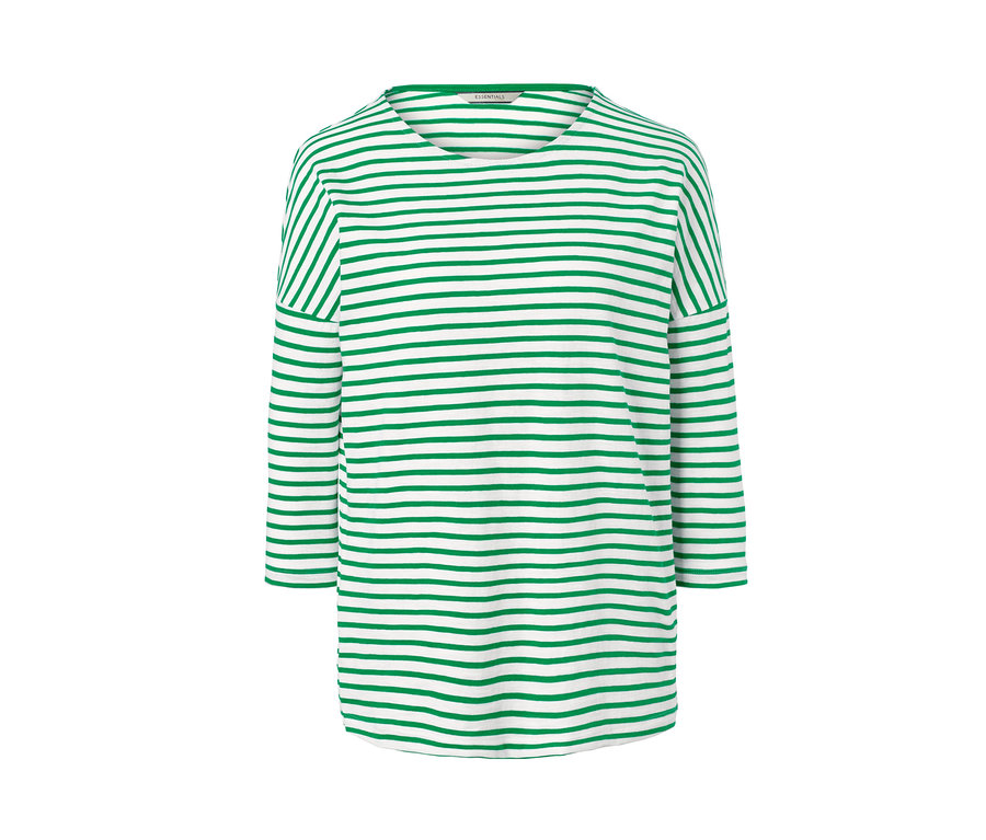 Gestreiftes Shirt mit 3/4-Arm.