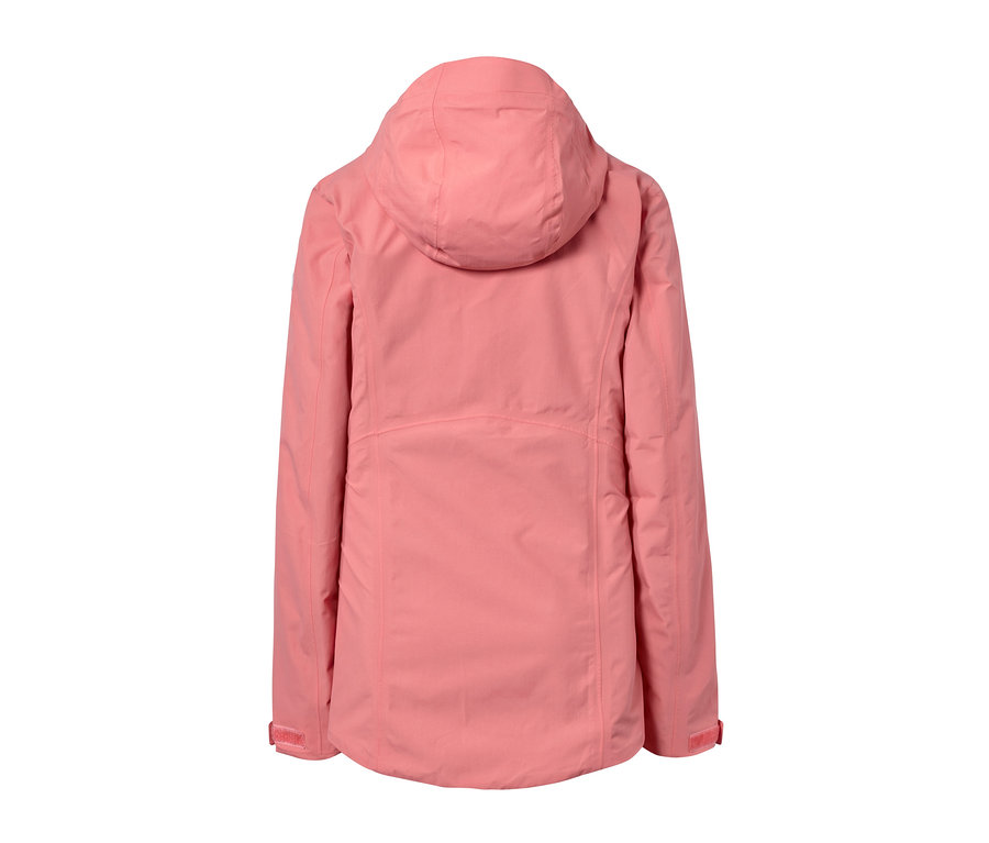 Rückansicht einer Funktions-Outdoorjacke.