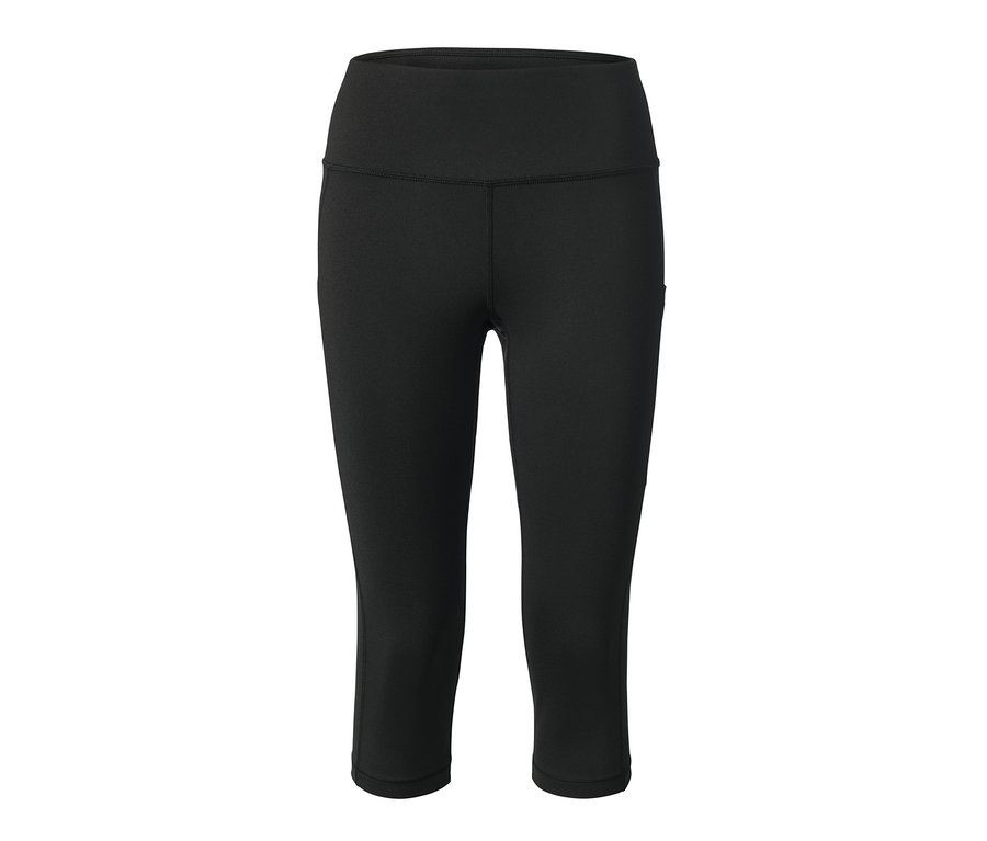 Schwarze 3/4-Sporttight.