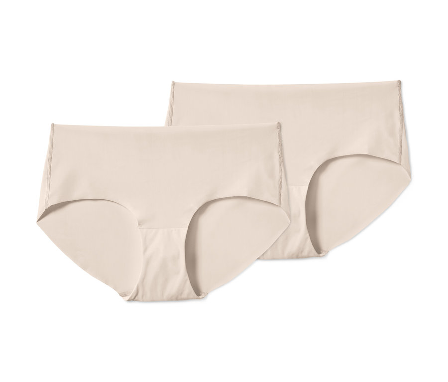 Zwei creme Magic-Cut-Pantys.